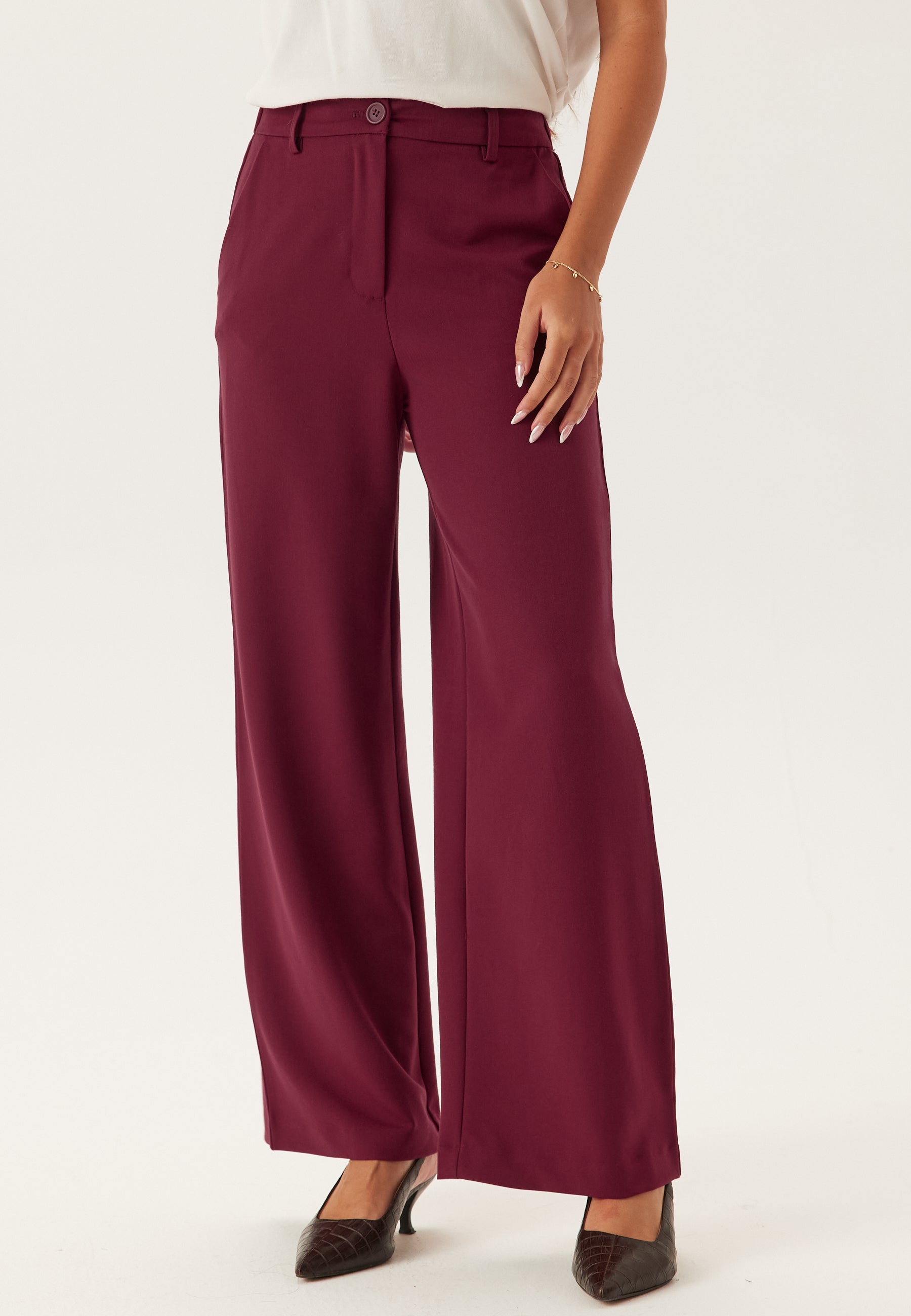 PIECES Pckamil Hw Wide Pant