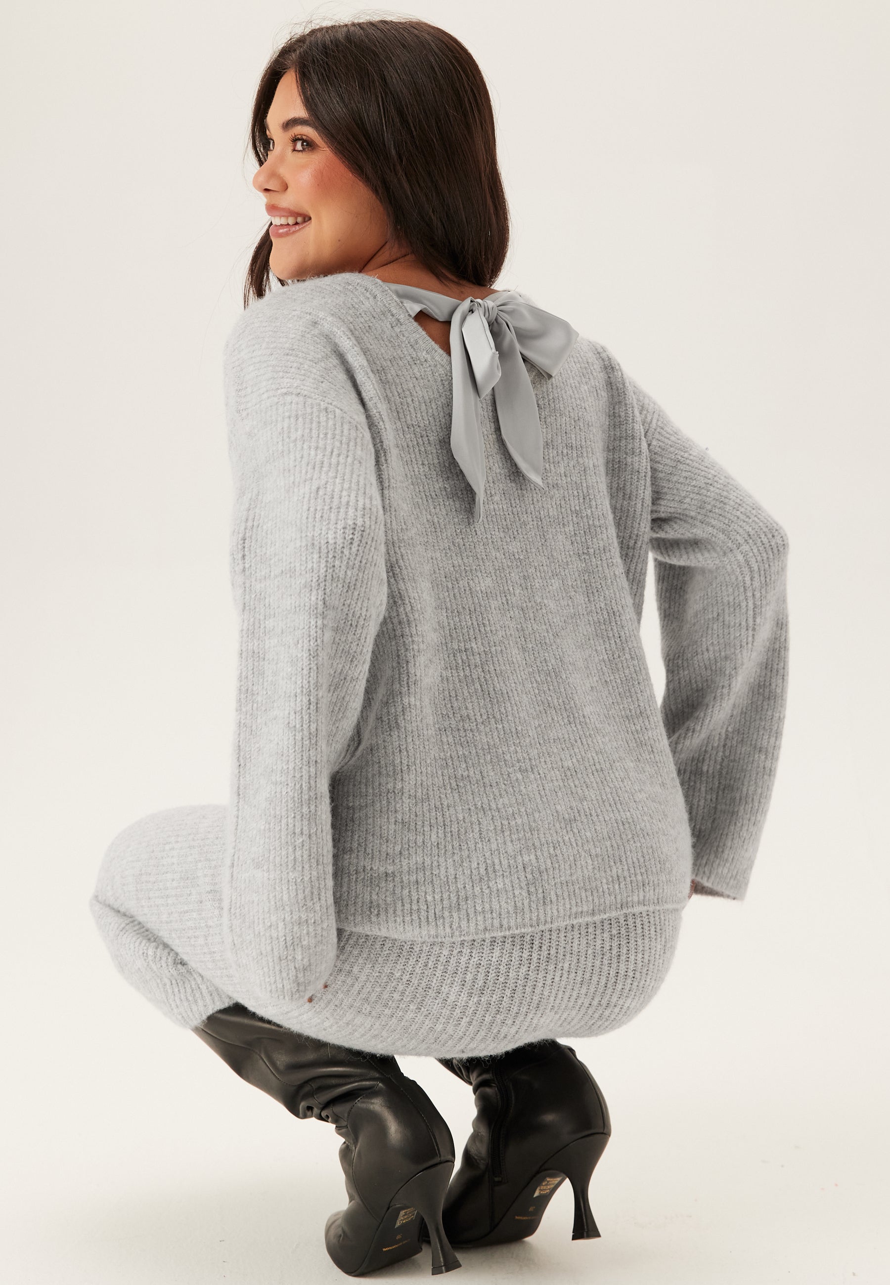 VILA Viretta O-neck L/S KNIT BOW TO