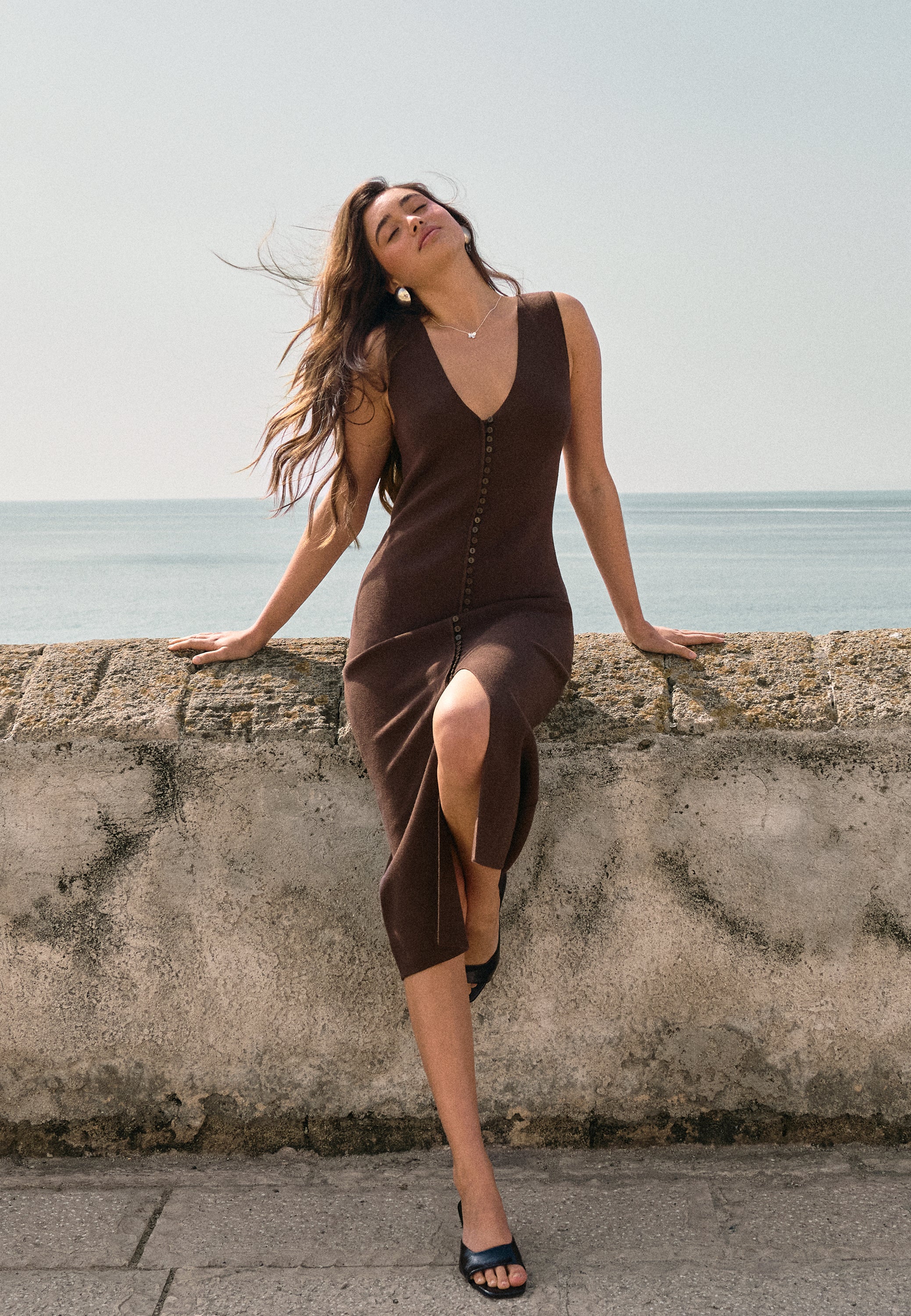 BUBBLEROOM Knitted Vest Dress