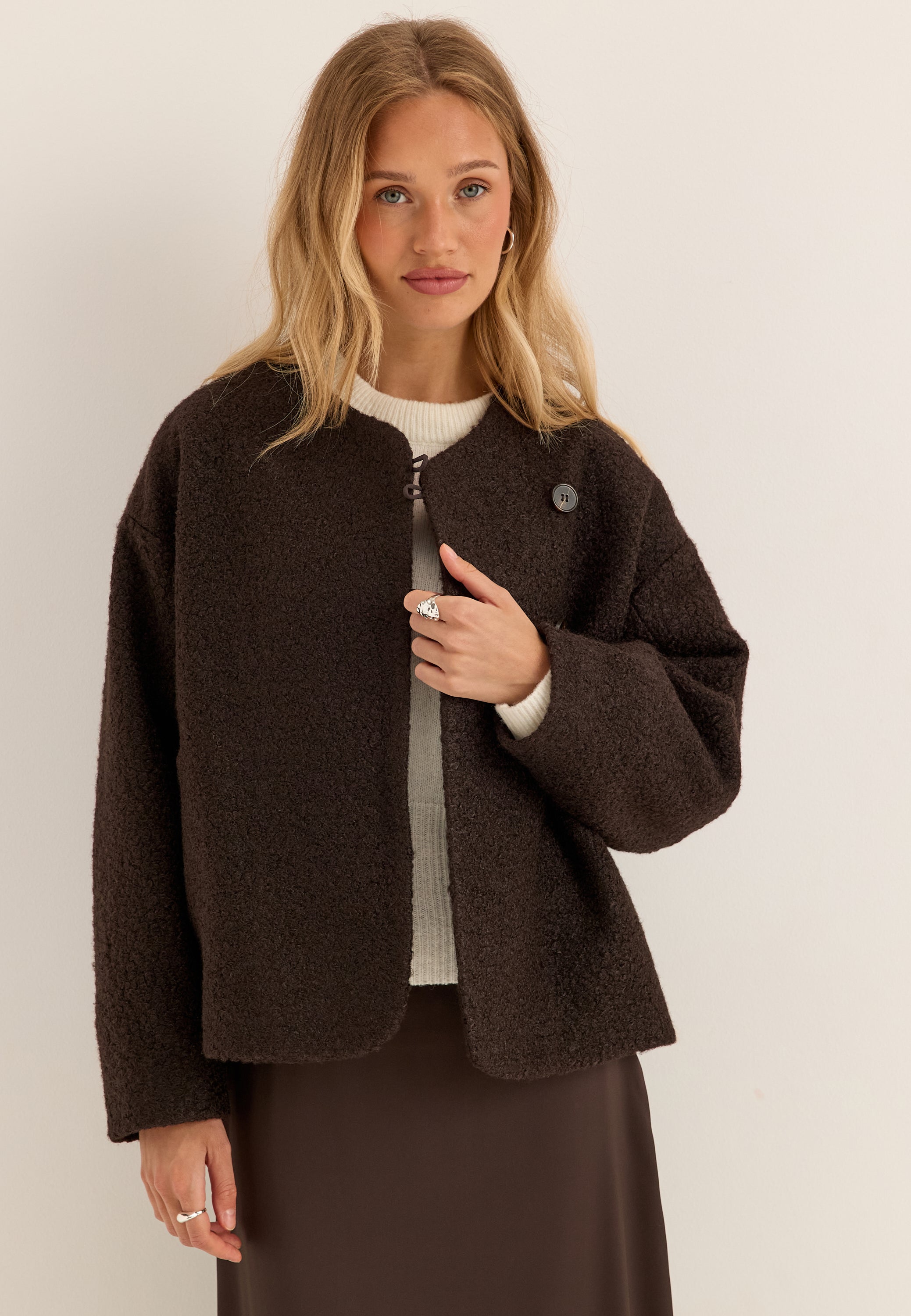 BUBBLEROOM Bouclé Short Jacket