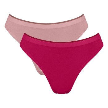 Sloggi Trusser 2P GO Sense High Leg Briefs Rosa modal Large Dame