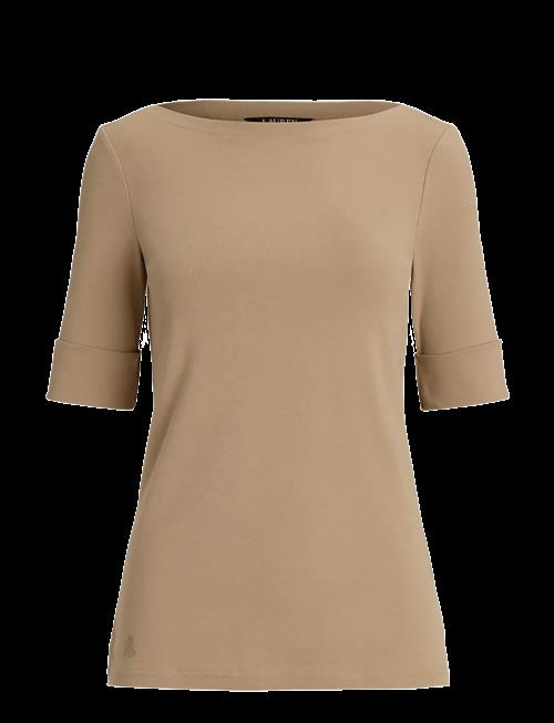 Lauren Ralph Lauren | Stretch Cotton Boatneck Tee | M