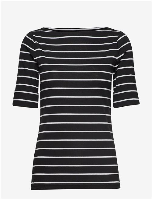 Lauren Ralph Lauren | Striped Stretch Cotton Boatneck Tee | M