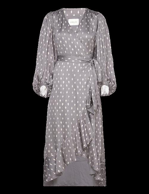 Malina | Blossom Printed Wrap Midi Dress | S