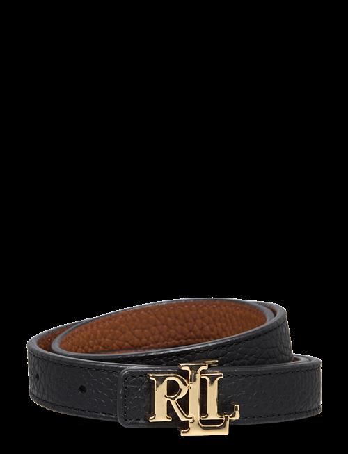 Lauren Ralph Lauren | Logo Reversible Leather Skinny Belt | M