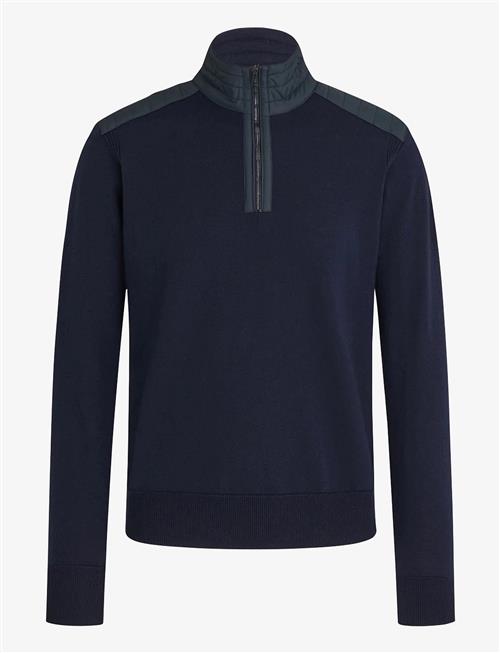 Belstaff | Kilmington Quarter Zip Jumper Washed Navy | L