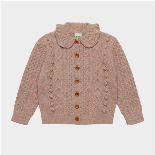 FUB Lambswool Aran Cardigan Tivoli Tivoli 140 cm  Lyserød  140 cm  Piger