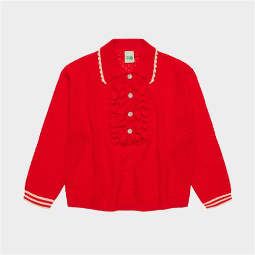 FUB Frill Polo Classic Red Classic Red 130 cm  Rød  130 cm  Piger