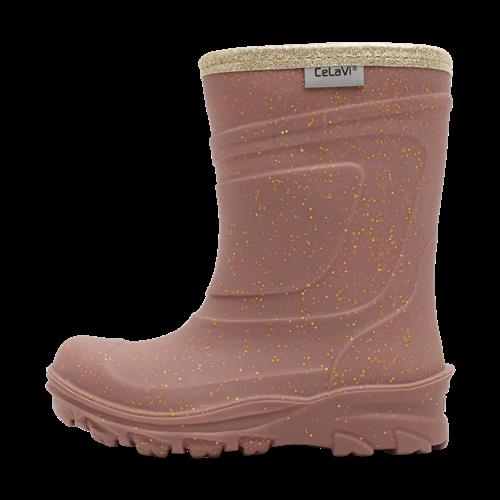 Celavi Thermal Wellies TPR - Embossed Burlwood Burlwood-26 EU  Lyserød  26 EU