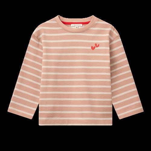 Liewood Tyler Stripe LS T-shirt Pale Tuscany Sandy Stripe Pale Tuscany Sandy Stripe 98/104 cm  Beige  98/104 cm  Drenge, Piger