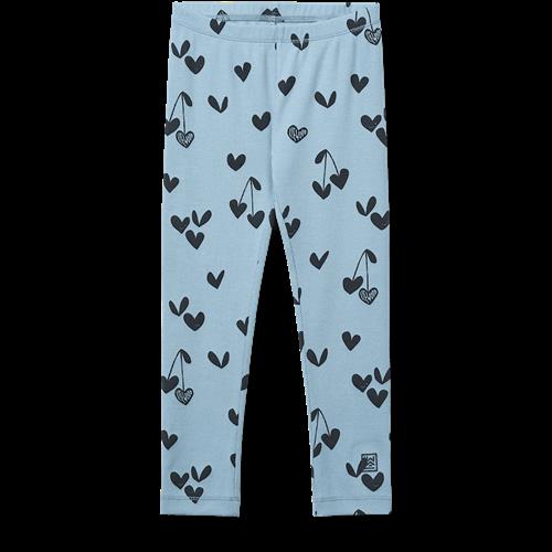 Liewood Marien Printed Rib Leggings Sweethearts Beach Blue Sweethearts Beach Blue 122/128 cm  Blå  122/128 cm  Drenge