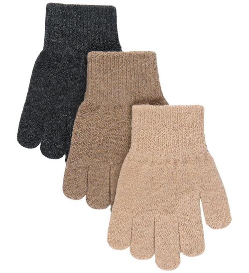 Mikk-Line Handsker - Uld - 3-pak - Rose Melange-Melange Denver-D