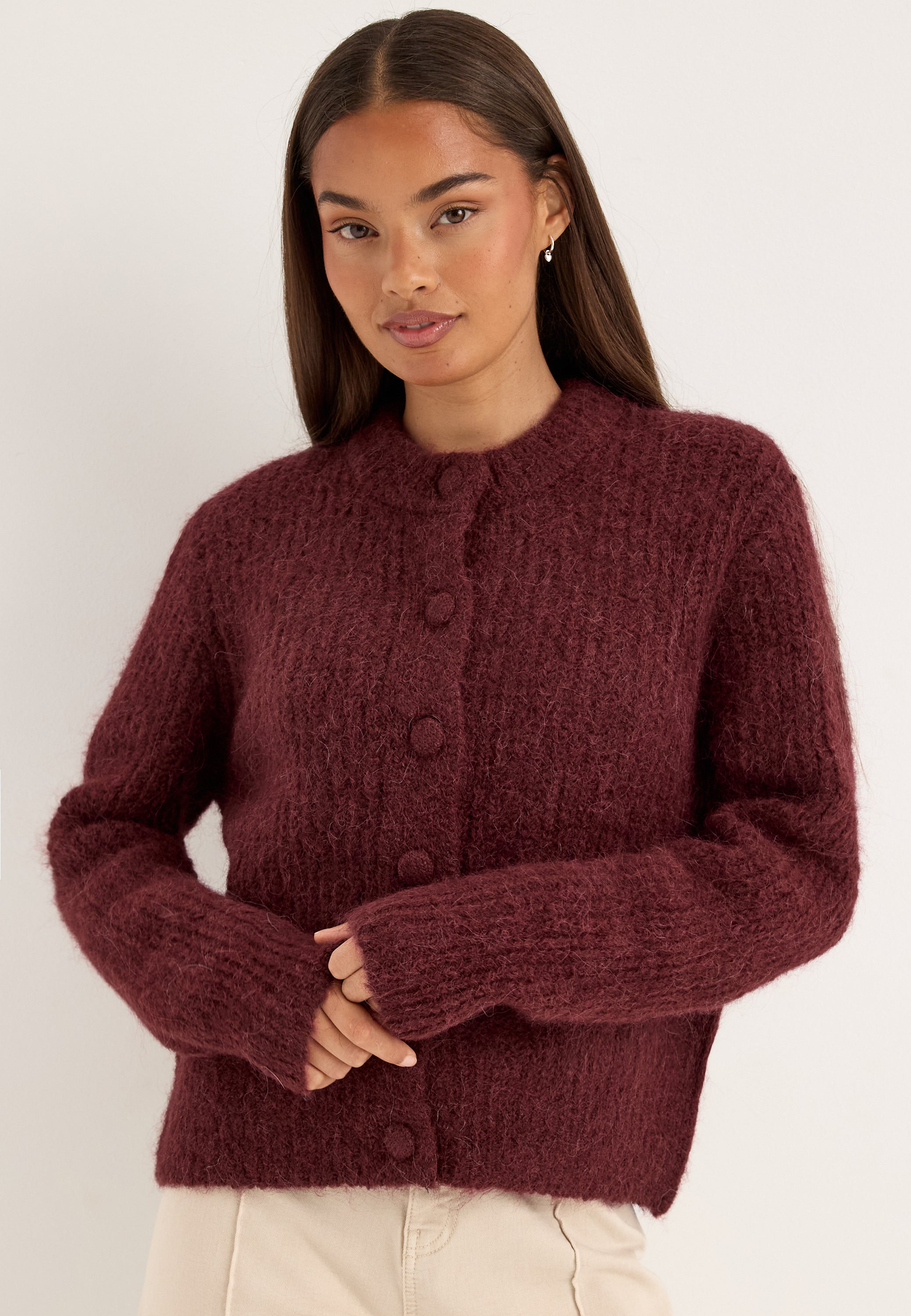 SELECTED Slwgabriella Ls Button Cardigan