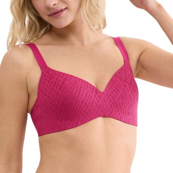 Sloggi BH ZERO Feel Bliss T-Shirt Bra Mørkrosa  Large Dame