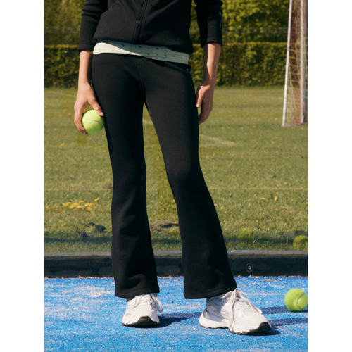 NAME IT Fleece Bootcut Sports Bukser Teagan Black Beauty