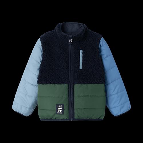 Liewood Franka Reversible Jacket Classic Navy Multi Mix Classic Navy Multi Mix 104 cm  Marineblå  104 cm  Drenge, Piger