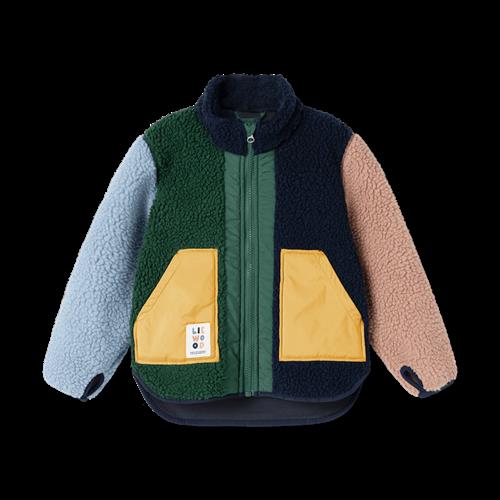 Liewood Noam Pile Jacket Garden Green Multi Mix Garden Green Multi Mix 92 cm  Grøn  92 cm  Drenge, Piger