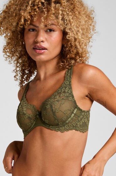 Hunkemöller Ikke-formstøbt bøjle-bh Daisy Grøn