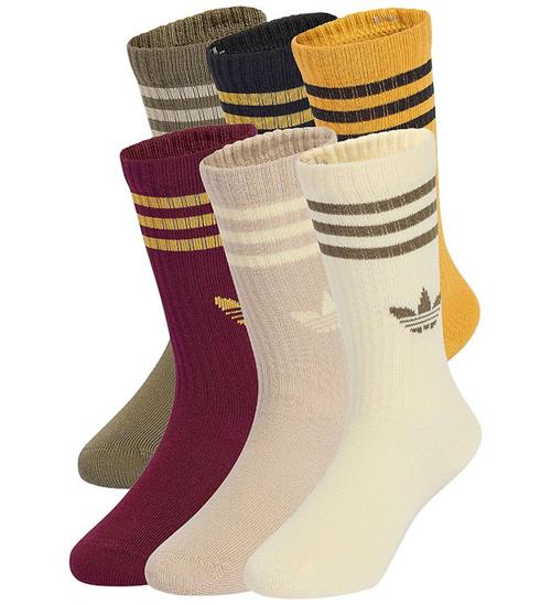adidas Originals Strømper - 6-pak - 3S Crew - Maroon/Preyel/Warv