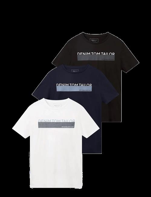 Tom Tailor | Triplepack T-Shirt, Packaging | L