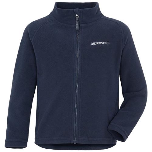 Didriksons Monte Kids Fleecejakke Navyblå Navy-130 cm  Marineblå  130 cm  Drenge, Piger