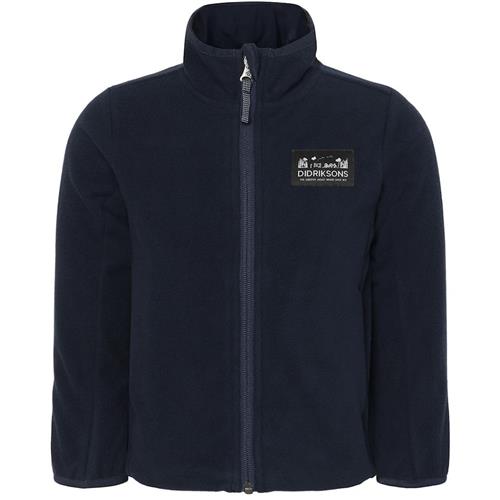 Didriksons Muskot Kids Fleece-jakke Dark Night Blue Dark Night Blue-140 cm  Blå  140 cm  Drenge, Piger