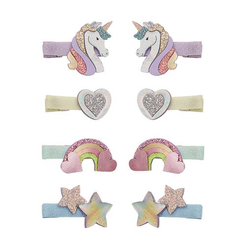Mimi & Lula Mini Dreamy My Little Unicorn 8 Hårklemmer Multi  Multi-3-8  years  Lyserød  3-8 år  Piger