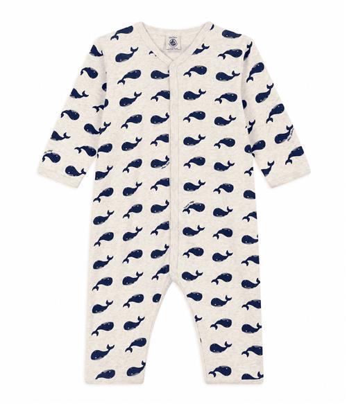 Petit Bateau Footless Baby Sleepsuit Montelimar Medieval Montelimar Medieval 18 Months  Creme  18 måneder  Drenge, Piger