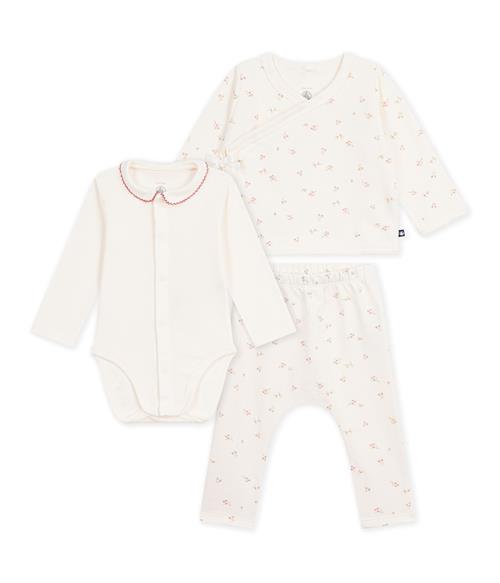 Petit Bateau 2-delt Babysæt Milk Multicolor  Milk Multicolor 3 Months  Hvid  3 måneder  Piger