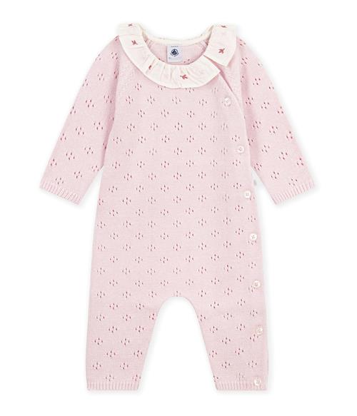 Petit Bateau Babydragt Barely  Barely 3 Months  Lyserød  3 måneder  Piger