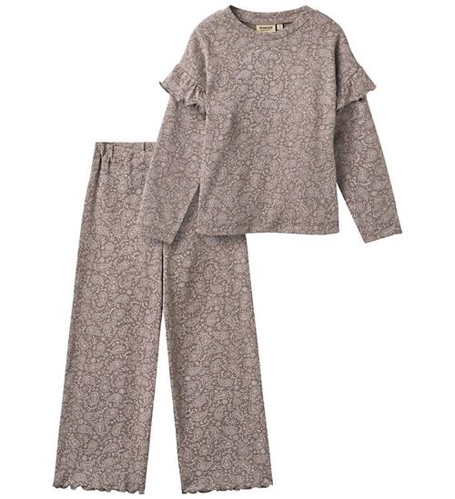 Wheat Bluse & Bukser - Set - Belinda - Purple Plum Paisley