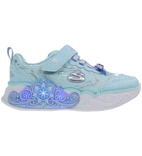 Skechers Blinkesko - Princess Steps - Lyseblå