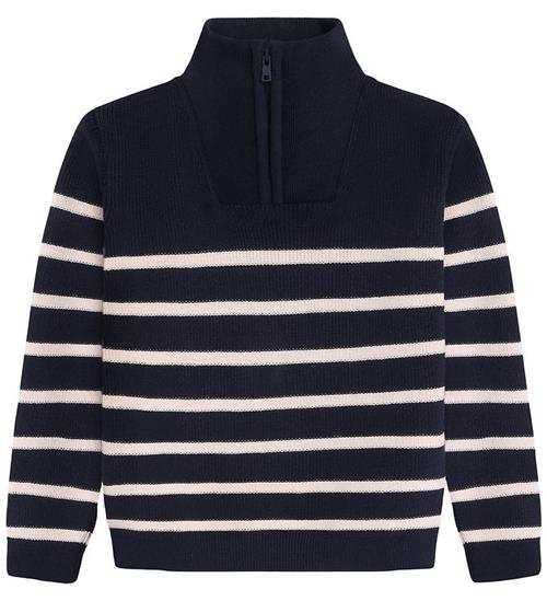 En Fant Bluse - Strik - Parisian Night m. Striber