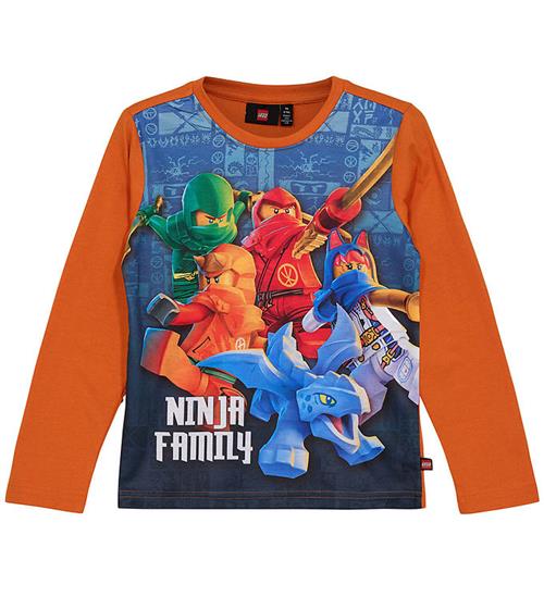 LEGOÂ® Ninjago Bluse - LWTano 701 - Dark Orange m. Print