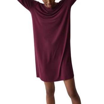Triumph Amourette NDK LSL Nightdress Mørkelilla modal fibre 36 Dame