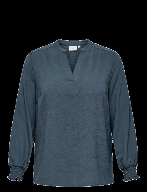 ONLY Carmakoma | Carmetta L/S V-Neck Top Wvn Noos | 50