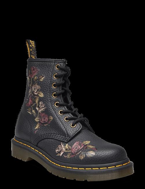 Dr. Martens | 1460 Black Decayed Roses Classic Tumbled Nappa | 36