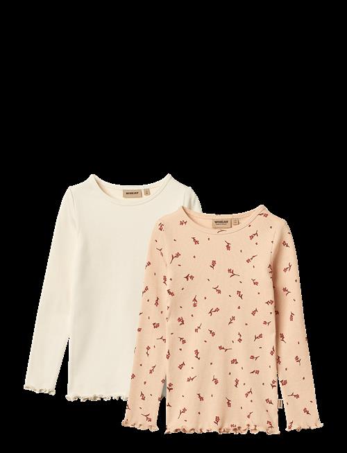Wheat | 2 Rib T-Shirts L/S Ida | 104