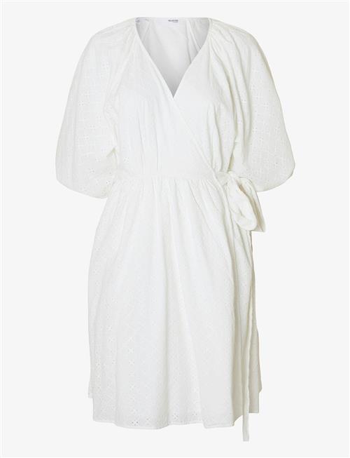 Selected | Slfhannah 2/4 Short Wrap Broderi Dress D | 36