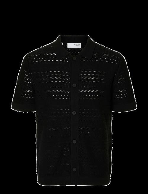 Selected | Slhpalo Ss Knit Crochet Polo Cardigan | L