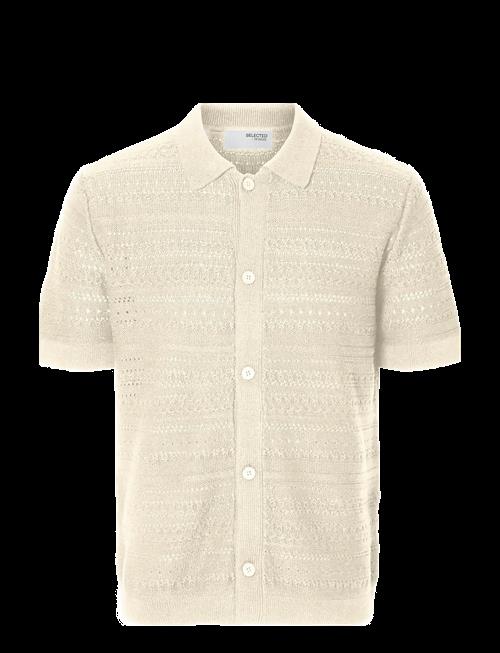 Selected | Slhpalo Ss Knit Crochet Polo Cardigan | S