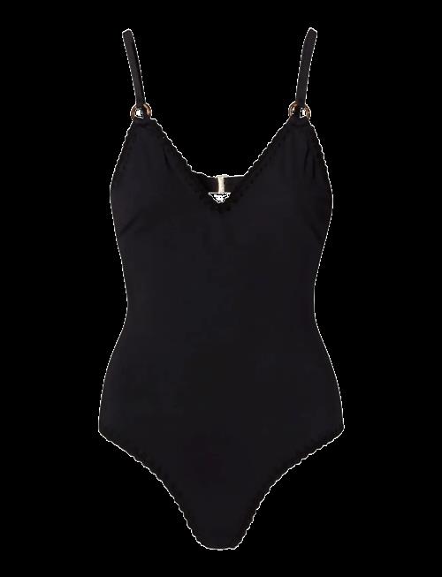 Malina | Nila V-Neck Crochet Trimmed Swimsuit | XL