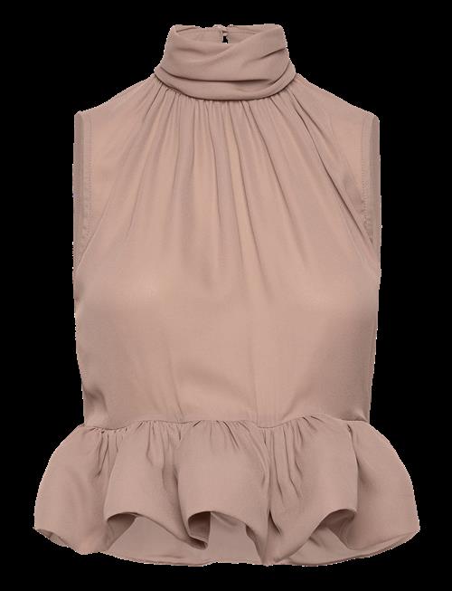 Malina | Lune Halterneck Frilled Hem Blouse | 38