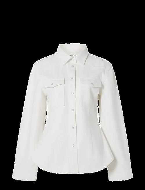 Malina | Anthea Fitted Waist Denim Shirt | 34