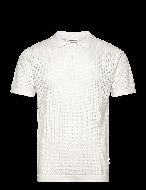 Lindbergh | Crochet Knitted S/S V-Neck Polo | M