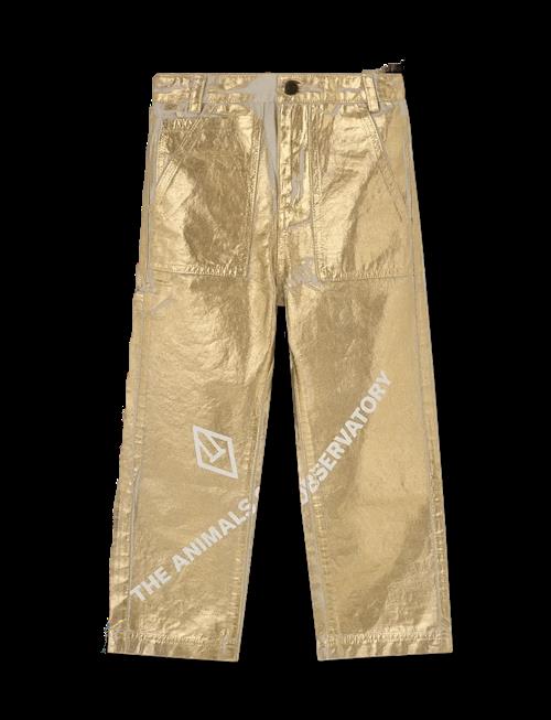 THE ANIMALS OBSERVATORY | Shiny Condor Kid Pants Gold | 12 Y