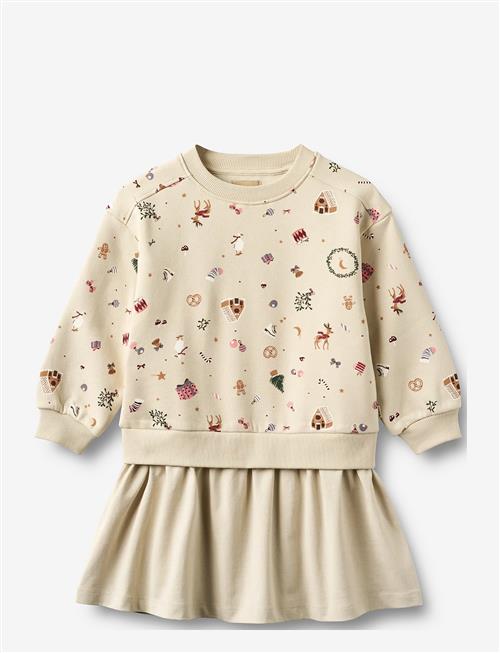 Wheat | Sweat Dress L/S Maggie | 98