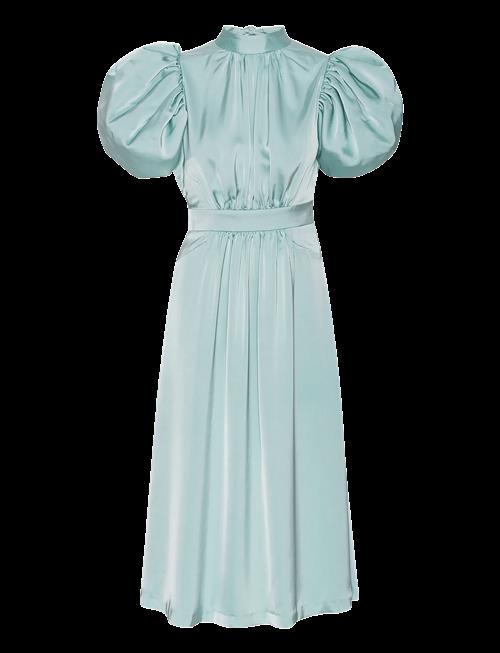 ROTATE | Satin Puff Midi Dress | 40