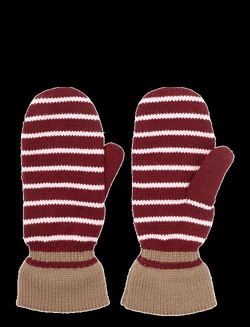Becksöndergaard | Thin Striped Emerald Mittens | L/XL