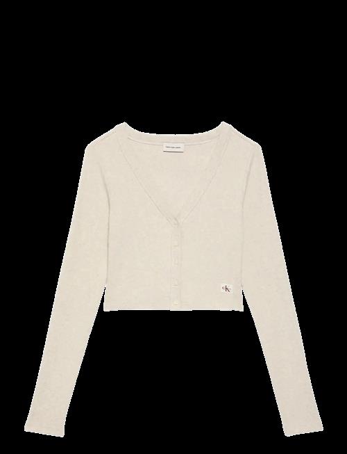 Calvin Klein Jeans | Ls Woven Label 2X2 Baby Rib Card | XS